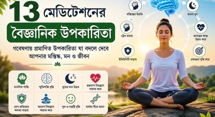 মেডিটেশনের ১৩টি বৈজ্ঞানিক উপকারিতা | Scientific-Benefits-of-Meditation