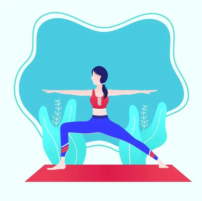 women doing yoga asana