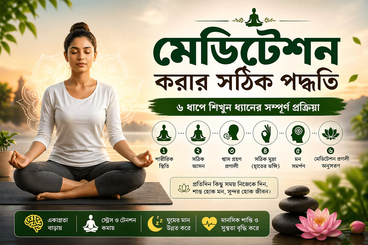 meditation process for beginners in bengali